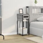 vidaXL Cabinet de chevet Sonoma gris 28.1 x 40.9 x 75 cm