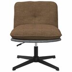 vidaXL Chaise pivotante de bureau Taupe Tissu