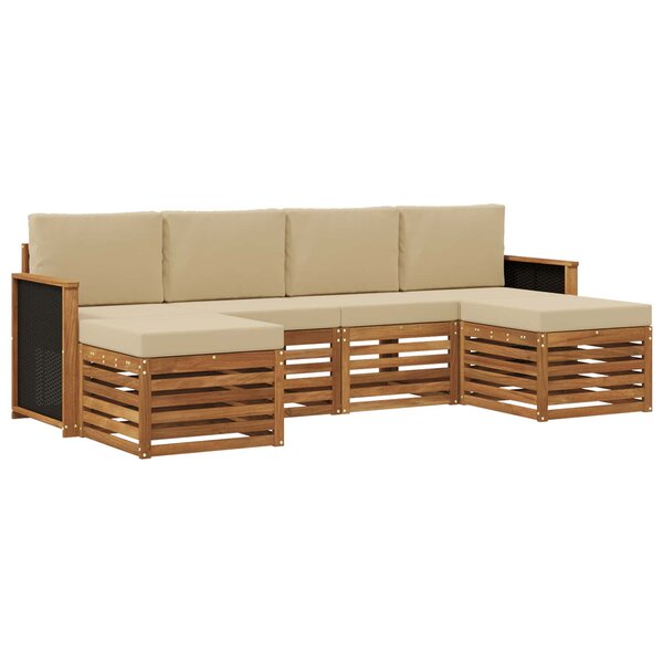 vidaXL Ensemble de canapés d'extérieur 5 pc