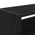 VidaXL Étagères à chaussures  2 pièces  empilables  chêne noir