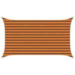 vidaXL Voile d'ombre Orange et marron 2 x 3 5 m 100   polyester Oxford