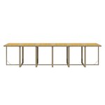 vidaXL Ensemble à dîner de jardin coussins 17 Pièces Résine tressée Beige