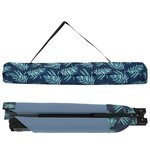 vidaXL Lit de camping pliant 2 Pièces Motif de feuille Tissu Oxford