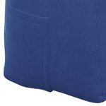vidaXL Coussin de Dos Bleu police 160 x 24 x 50 cm Velours