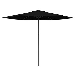 vidaXL Parasol de jardin 300 x 300 cm Polyester Rectangulaire Noir