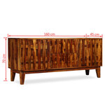 vidaXL Buffet Bois massif 160x45x70 cm