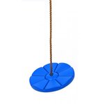 Balançoire disque en plastique bleue swing king