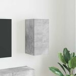 vidaXL Meuble TV mural Béton 30 x 31 x 60 cm Bois d'ingénierie