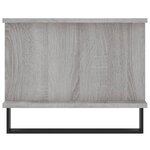 vidaXL Table basse sonoma gris 90x50x40 cm bois d'ingénierie