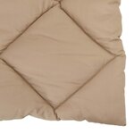 vidaXL Duvet complet toute l'année Taupe 220 x 155 cm Microfibre