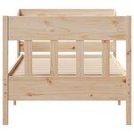 vidaXL Cadre de lit sans matelas 75x190 cm bois de pin massif