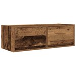 vidaXL Meuble TV vieux bois 80x31x25 5 cm bois d'ingénierie