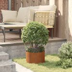 vidaXL Pots de jardin 5 Pièces Marron 30 x 30 x 20 cm Acier cuivré