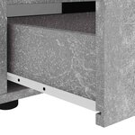 vidaXL Meuble TV VISNES gris béton 60x40x38 cm bois d'ingénierie