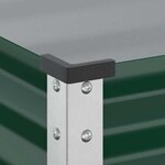 vidaXL Jardinière vert 100x45x90 cm acier