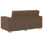 vidaXL Canapé 2 places Marron 160x78x84 cm Tissu