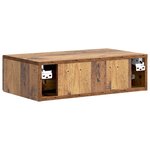 vidaXL Table d'appoint murale 59 x 34 5 x 17 cm Bois d'ingénierie