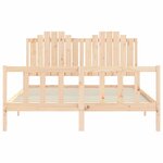 vidaXL Cadre de lit sans matelas 160x200 cm bois massif de pin