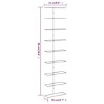 vidaXL Casier à vin mural pour 9 bouteilles 2 Pièces Blanc Fer