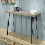 vidaXL Table console 90 x 30 x 71 5 cm Gris