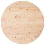 vidaXL Dessus de table rond Ø70x3 cm bois de pin massif