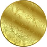 Pièce de monnaie en Or 30 Dollars g 0.155 (1/200 oz) Millésime 2026 Mandala DOG (PRÉCOMMANDE)