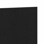 Tête de lit vidaXL Noir Chêne 160x1 5x80 cm en bois d'ingénierie