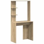 vidaXL Bureau avec rangement 2 Pièces Chêne Sonoma Bois d'ingénierie