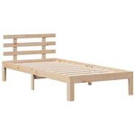 vidaXL Lit bibliothèque sans matelas 100x200 cm bois massif de pin