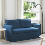 vidaXL Canapé Bleu 156 x 82 x 85 cm tissu
