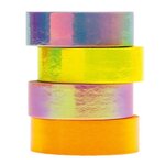 Set de 4 masking tapes irisés pastel