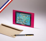 Carte simple art gallery créée et imprimée en france sur papier certifié pefc - amandier en fleurs de vincent van gogh
