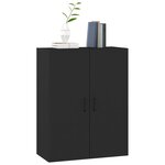 vidaXL Armoire suspendue Noir 69 5x34x90 cm Bois d'ingénierie