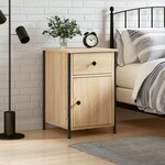 vidaXL Table de chevet chêne sonoma 40x42x60 cm bois d'ingénierie