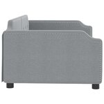 vidaXL Lit de repos gris clair 100x200 cm tissu