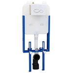 vidaXL Cadre de montage Blanc Acier