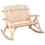 vidaXL Ensemble de salon de jardin 3 Pièces bois massif d'épicéa