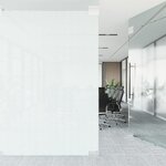 vidaXL Film de fenêtre statique dépoli blanc 90x2000cm PVC