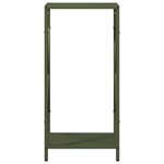 vidaXL Portant de bois chauffage vert olive 34x25x70 cm