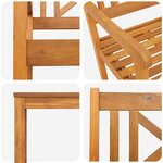 vidaXL Ensemble de salle à manger pour jardin 5 Pièces Marron