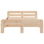 vidaXL Cadre de lit sans matelas 135x190 cm bois de pin massif