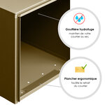 Préface 1 porte café au lait mat sablé ral 1019ms