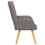 vidaXL Chaise de relaxation Taupe Tissu