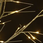 vidaXL Sapin de Noël 120 LED blanc chaud Saule 1 2 m Int/Ext