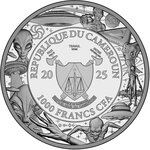 Pièce de monnaie en Argent 1000 Francs g 31.1 (1 oz) Millésime 2025 We Are Not Alone UFO ABOVE BERLIN