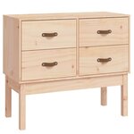 vidaXL Armoire console 90x40x78 cm Bois de pin solide