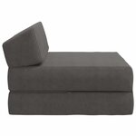 vidaXL Canapé-lit pliable Gris foncé 60 x 70 x 41 cm Tissu