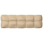 vidaXL Coussins de canapé palette 7 Pièces Beige