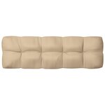 vidaXL Coussins de canapé palette 7 Pièces Beige