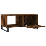 vidaXL Table basse chêne fumé 90x50x40 cm bois d'ingénierie